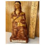 Ceramic decanter, Daniel Boone