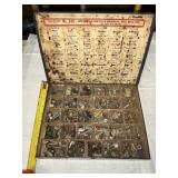 Misc  nuts, bolt screws in older organizer