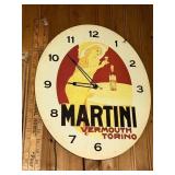Martini vermouth Torino advertising clock battery