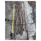 32 foot chain with hooks some stretch visible