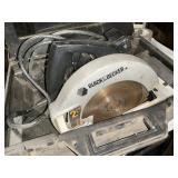 Circular saw in carry case