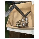 MISC hitch balls and 1 1/4 hitch