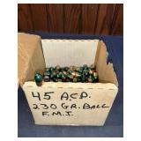 45 ACP 230 grain ball reloading tips