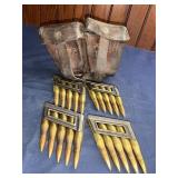 Vtg ammo on stripper clips with Weather belt