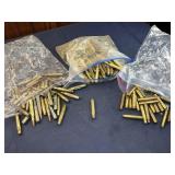 Lot brass casings various calibers