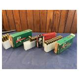 Vintage ammo boxes with some casings