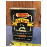 Vintage gunpowder canister (no powder)