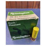 20 gauge pheasant load