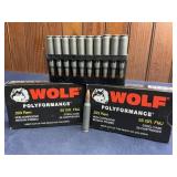 Two boxes total 40 rounds wolf