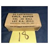 Box classic colt super .38
