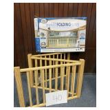 Three panel smart folding gate