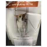 Medium dog door for sliding glass door