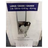 Pet door for large dog
