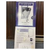 Sliding glass pet door