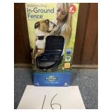 Stubborn dog in ground fence by pet safe