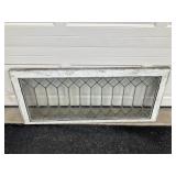 LEADED GLASS TRANSOM WINDOW (44x20)