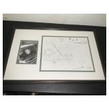 JOHN TRAVOLTA SIGNED INK DRAWING (22x14.5)