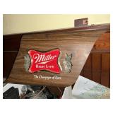 Lighted Miller highlife vintage beer light