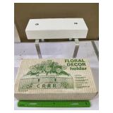 Tombstone, floral decor, holder new inbox