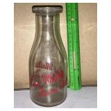 East Malta Farms dairy milk bottle