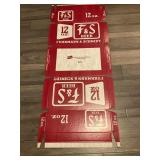 F&S CARDBOARD BEER CASE (NEVER FOLDED)