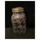 LONGABERGER JAR OF BUTTONS
