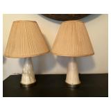 MCM ALABASTER TABLE LAMPS