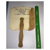 Vintage Farrow funeral fan