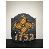 CAST REPLICA FIRE MARK PLAQUE