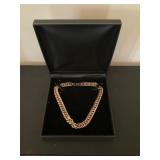 HEAVY GOLD TONE NECKLACE