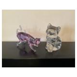 ART GLASS/CRYSTAL CATS