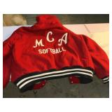 Vintage MCA softball jacket, size 48