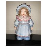 CERAMIC DOLL COOKIE JAR