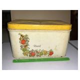 Vintage tin bread box