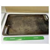 Unmarked cast-iron griddle
