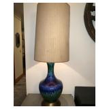 MID-CENTURY DRIP GLAZED LAMP