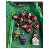 BTG glass ornament lot