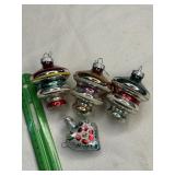 Vintage glass Christmas ornament lot