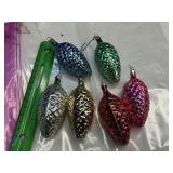 Vintage glass Christmas ornaments