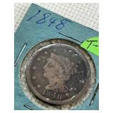1848 large cent
