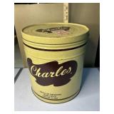 Large Charles chips tin no UPC