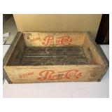 Classic Pepsi-Cola wooden soda crate no bottles