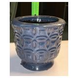 6 inch glazed pottery planter