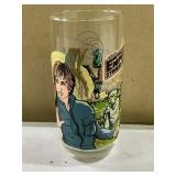 Luke Skywalker character glass