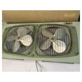 Classic double window fan with four position