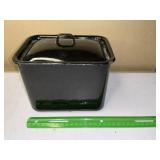Square lid enamelware