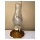 Vintage Amber Glass  lamp
