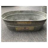 LARGE GALVANIZED TUB