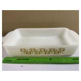 MCM baking dish fire King Starr glow pattern