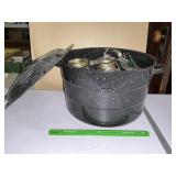 Granite where candy pot with canning jars, and